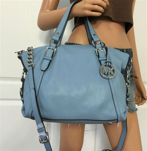 michael kors purses blue